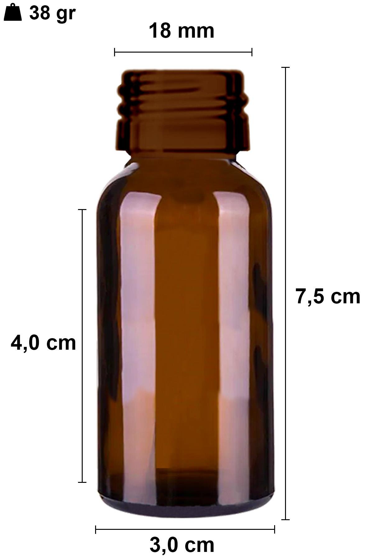 20cc Siyah Çelik Roll On Amber Cam Şişe