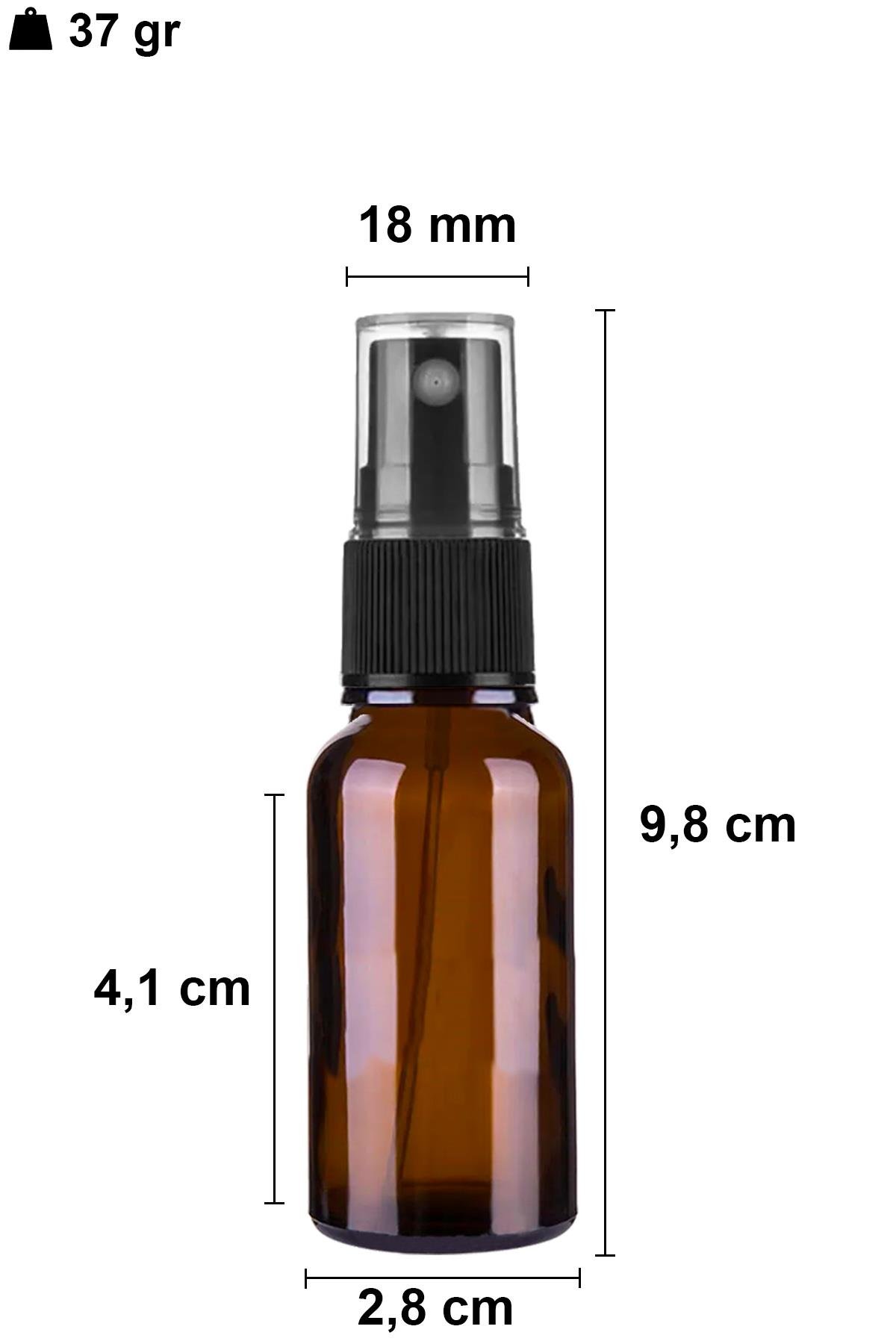 20cc Spreyli Amber Cam Şişe