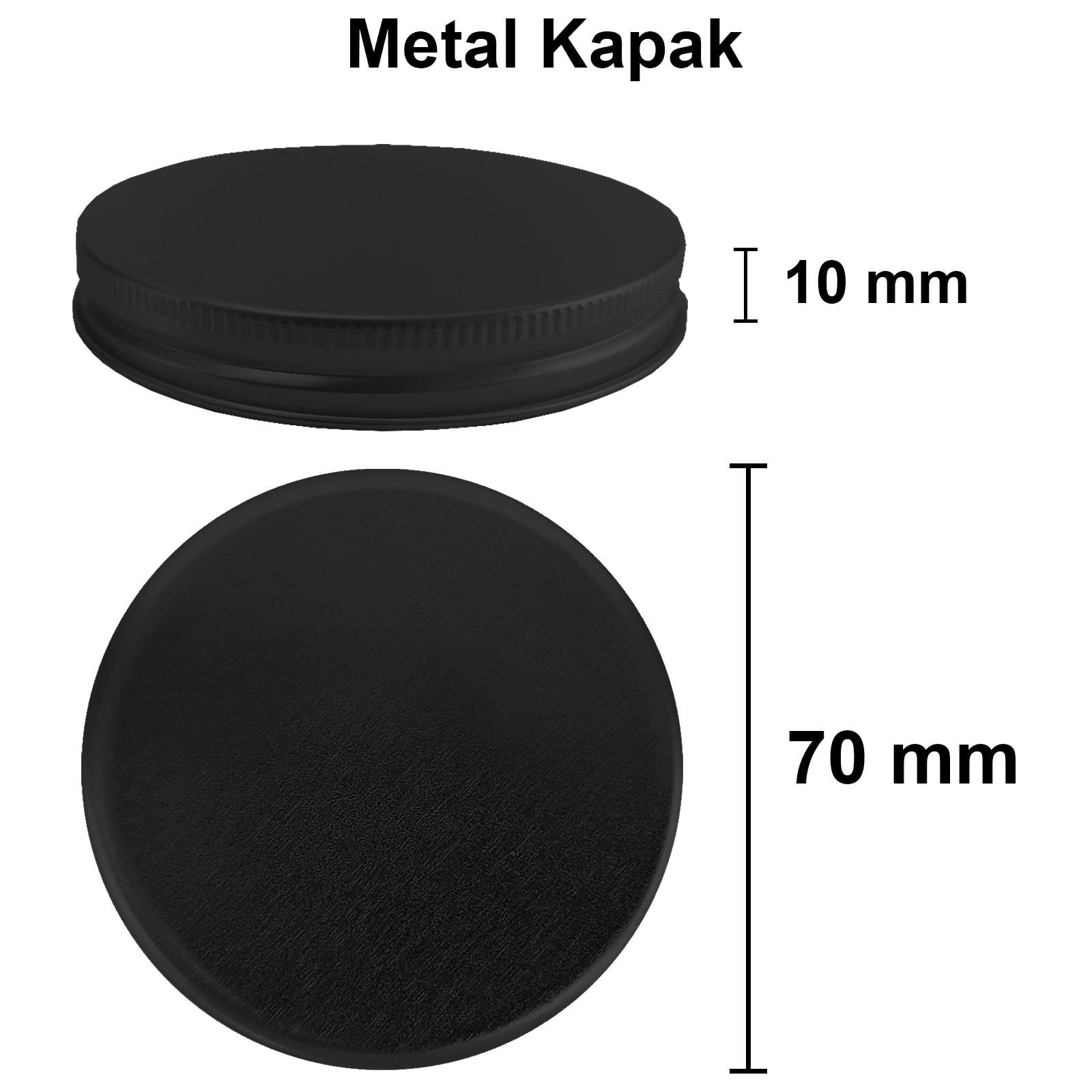 230cc Amber Cam Krem Kavanoz Metal Kapaklı