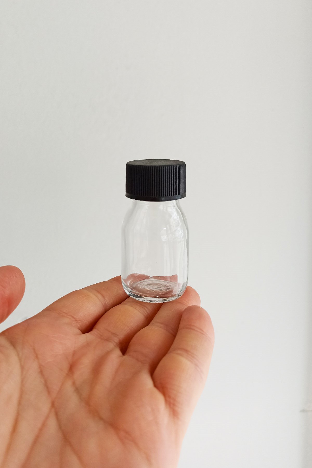 30cc Şeffaf Shot Cam Şişe Kapaklı