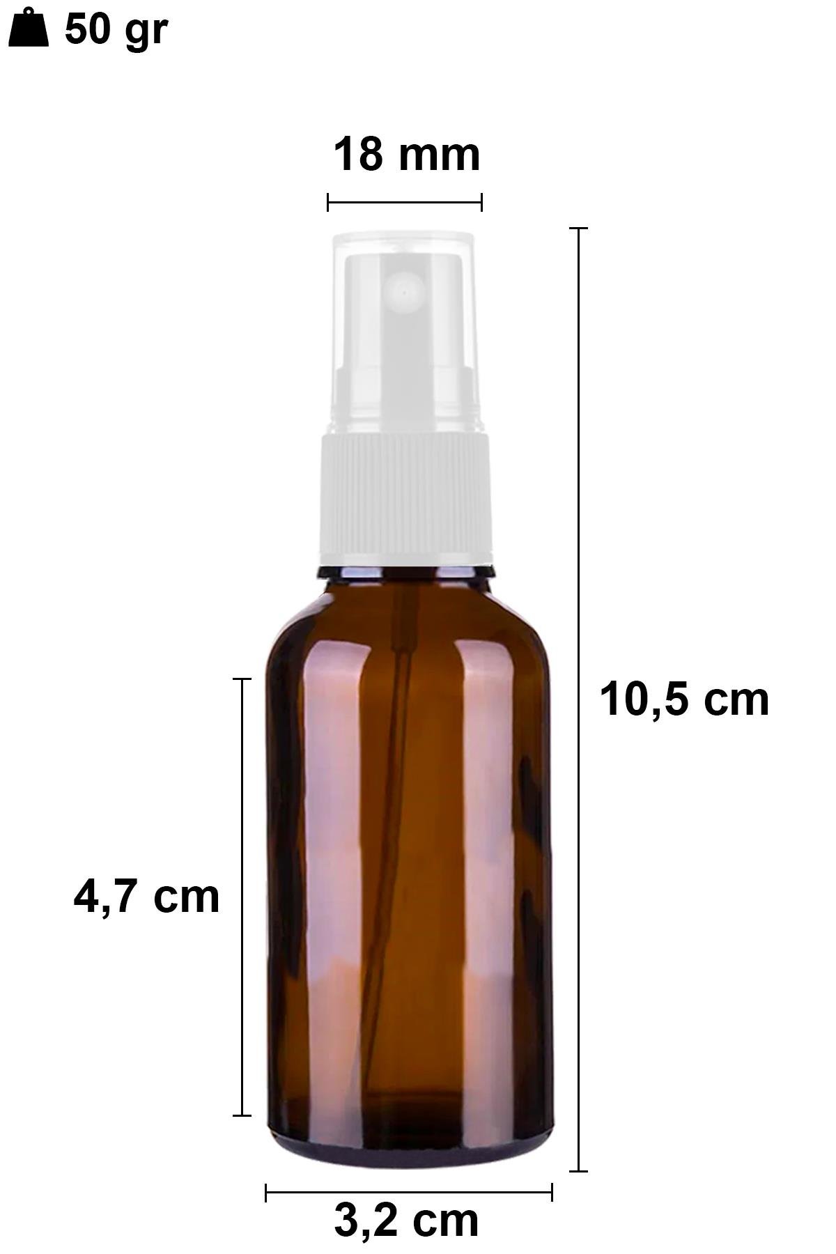 30cc Spreyli Amber Cam Şişe