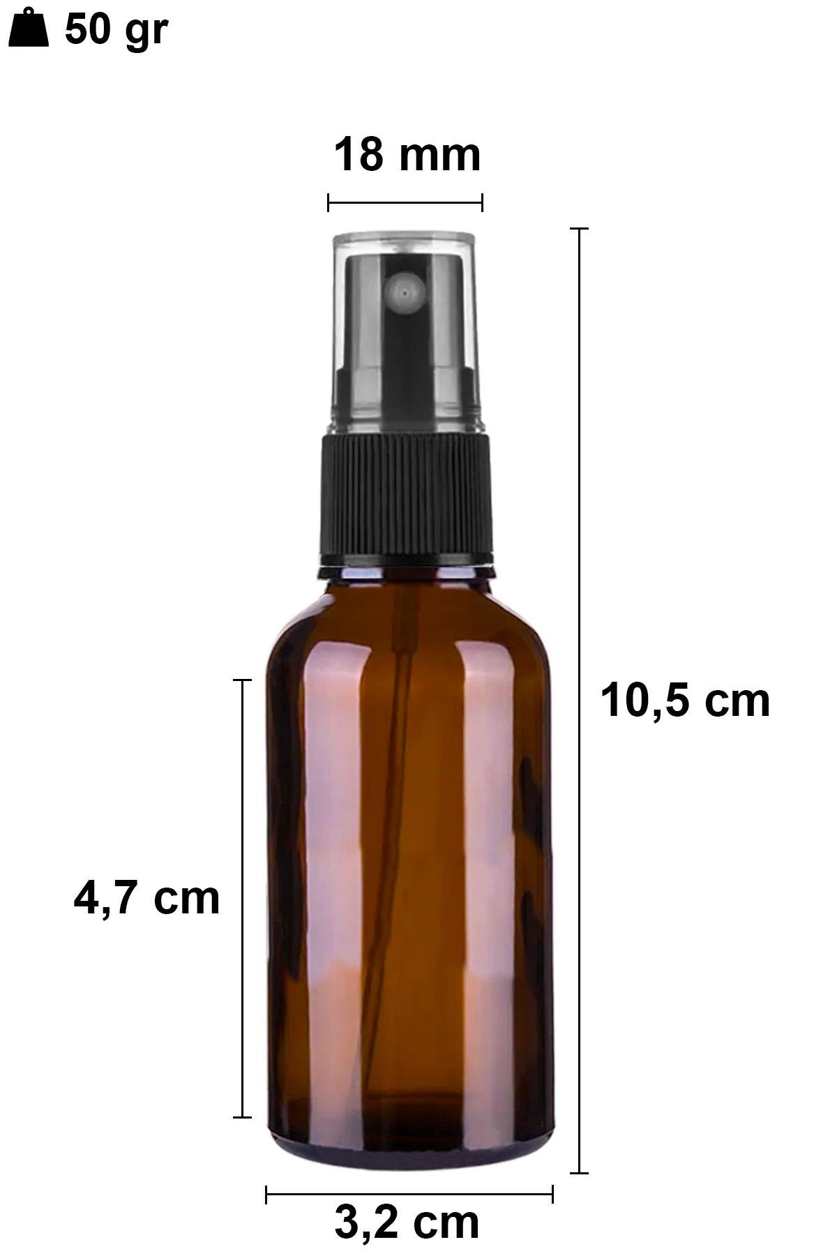 30cc Spreyli Amber Cam Şişe