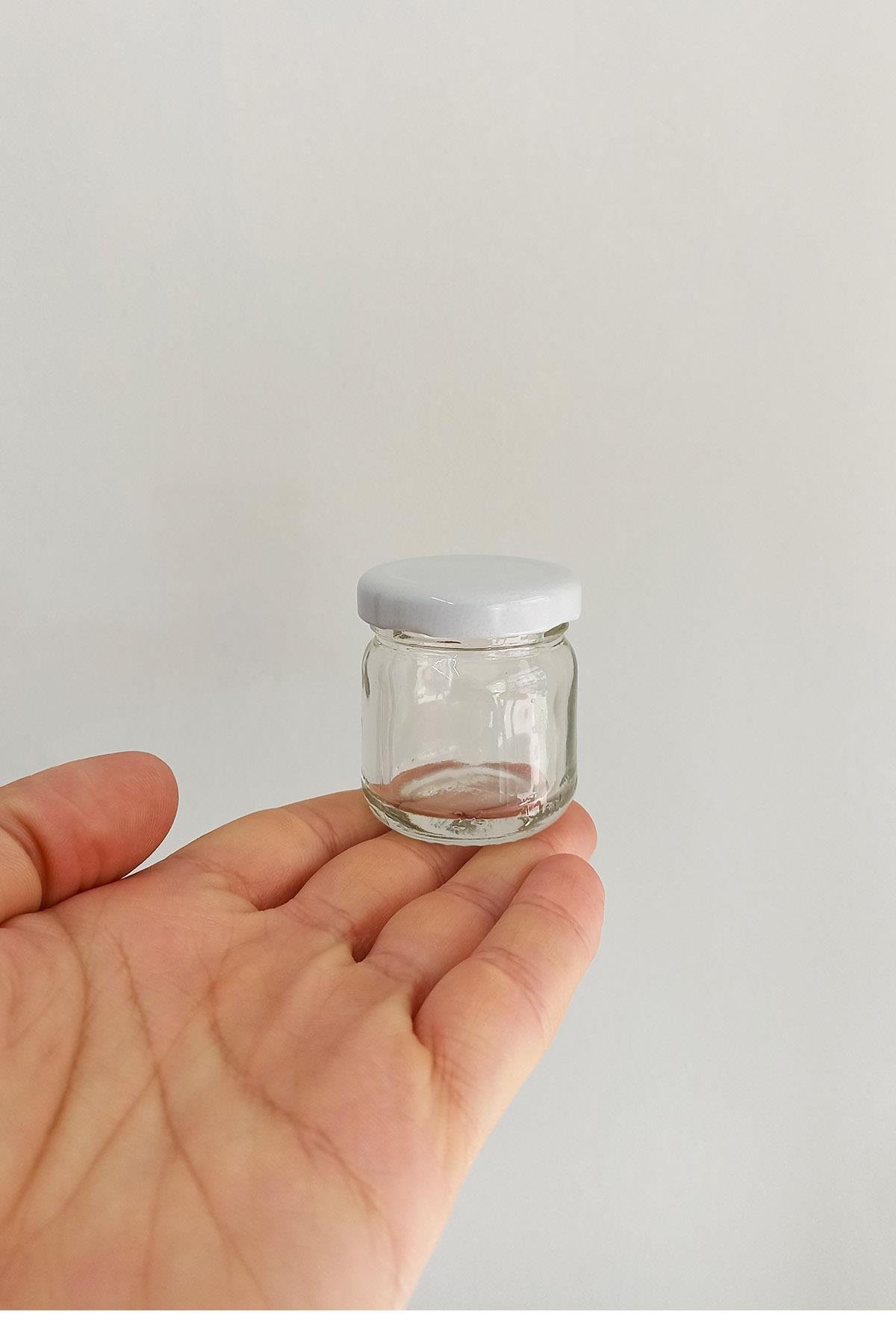 40cc Cam Kavanoz Metal Kapaklı
