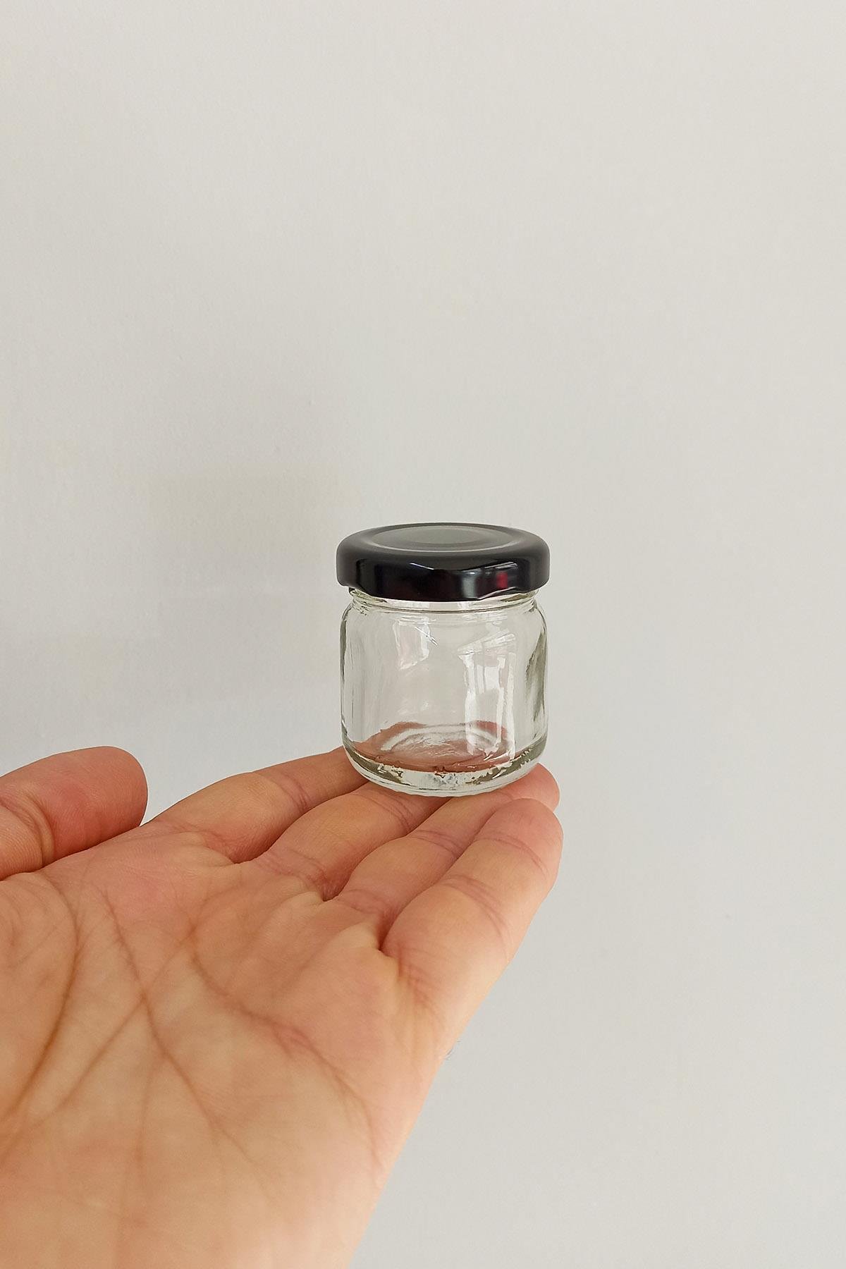 40cc Cam Kavanoz Metal Kapaklı
