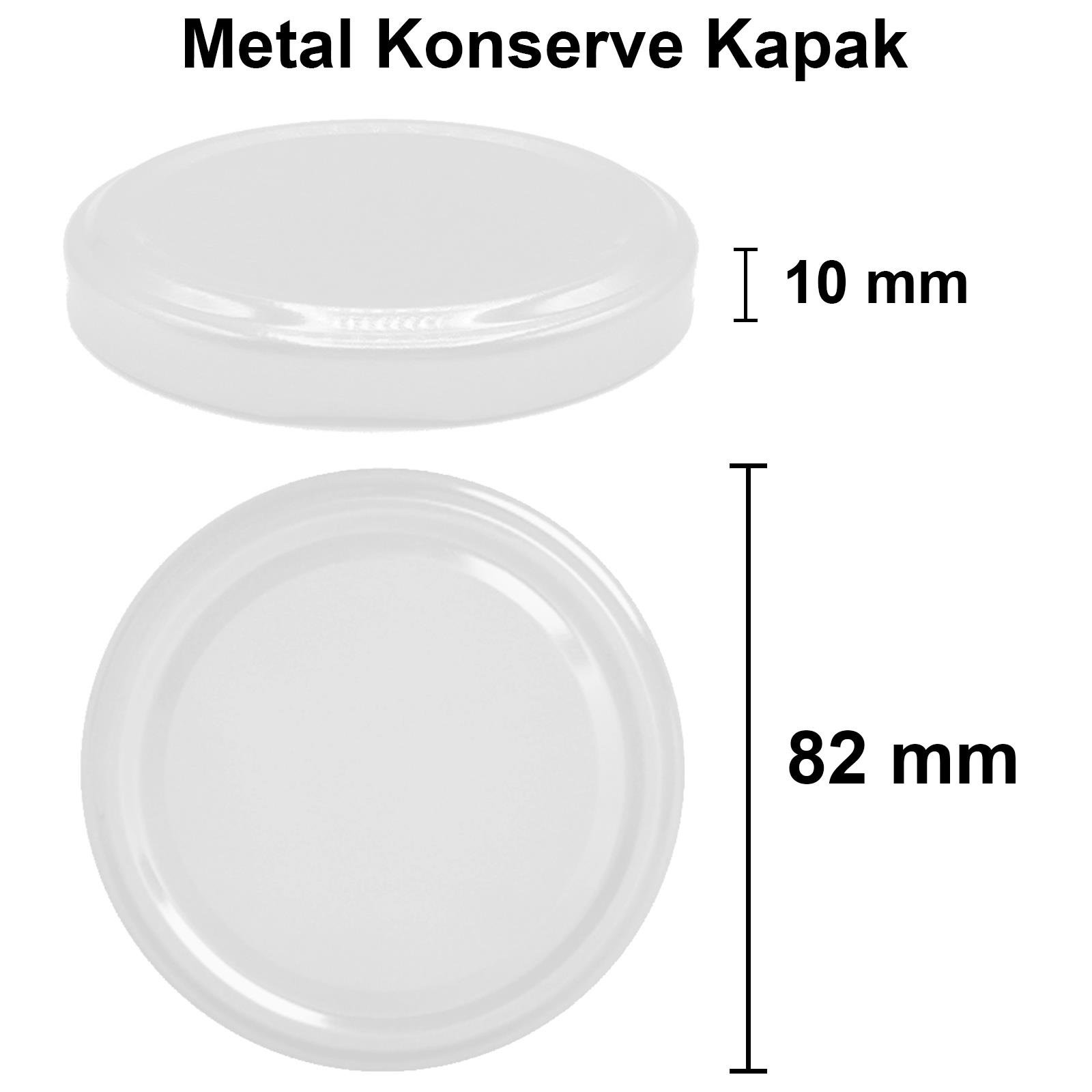 425cc Cam Kavanoz Metal Kapaklı
