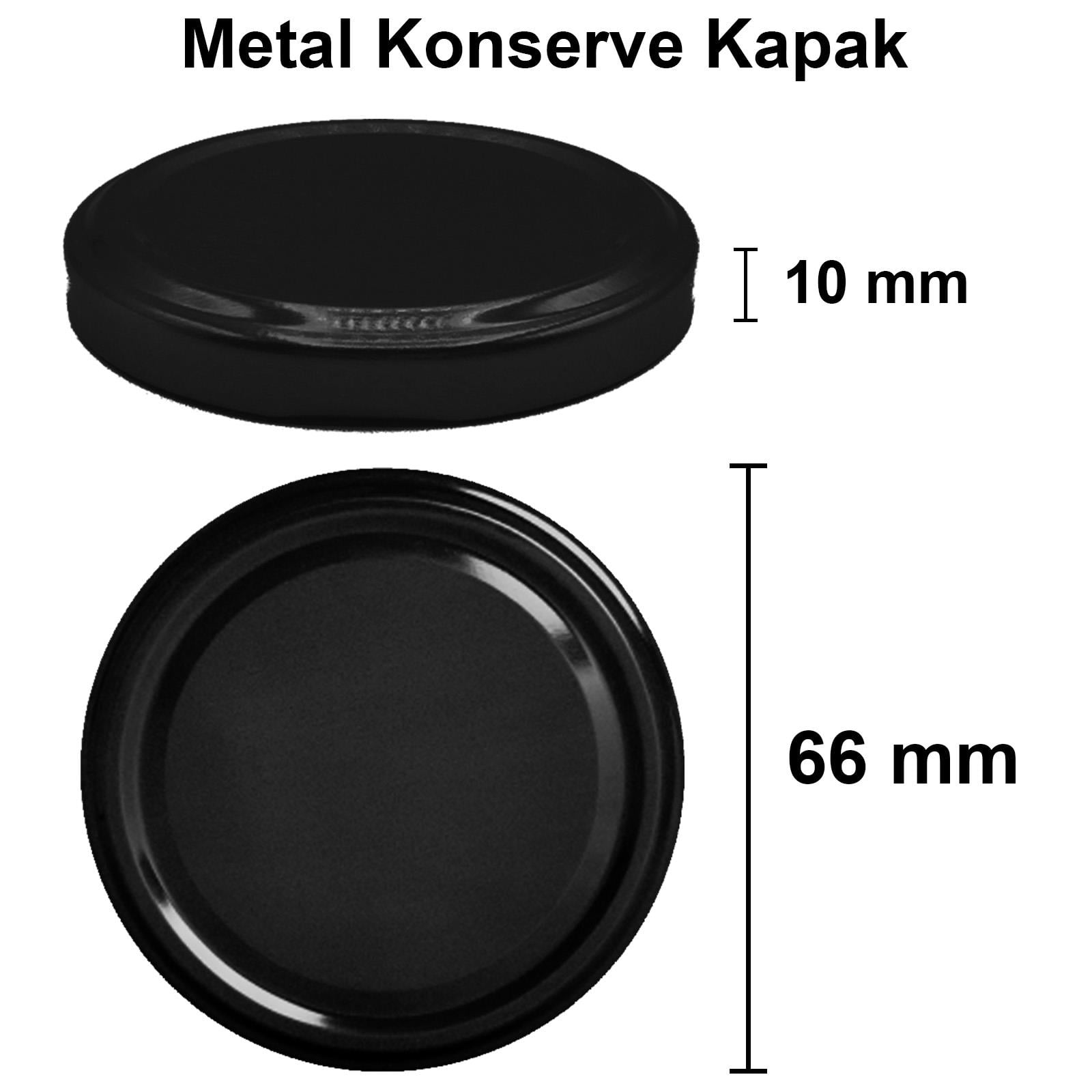 500cc Cam Kavanoz Metal Kapaklı