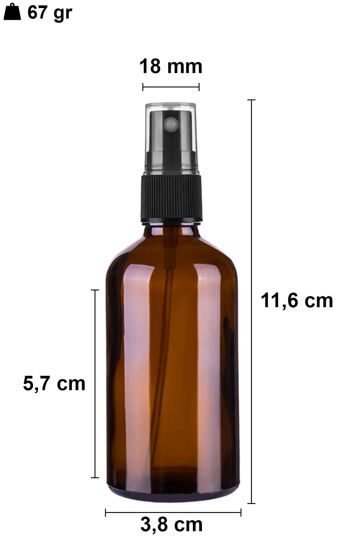 50cc Spreyli Amber Cam Şişe