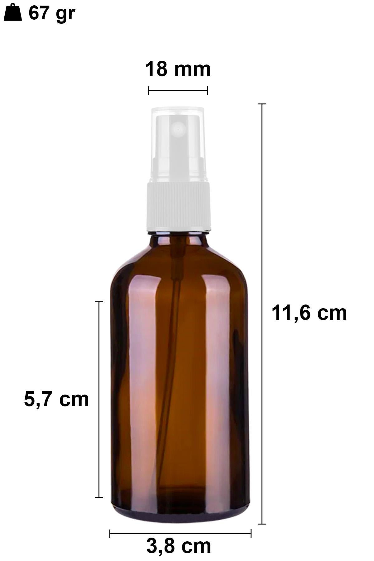 50cc Spreyli Amber Cam Şişe