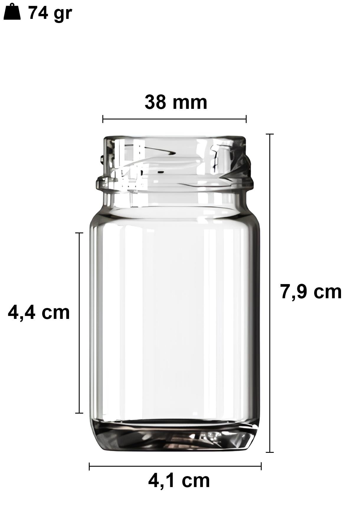 67cc Cam Kavanoz Metal Kapaklı
