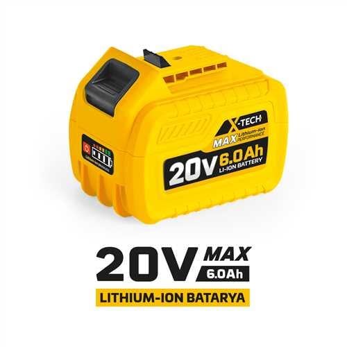 20 VOLT YEDEK BATARYA(6.0Ah)