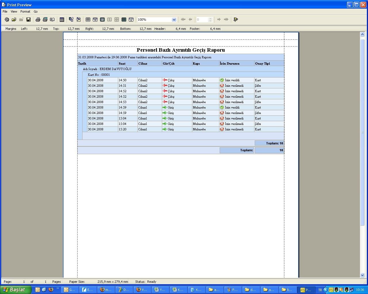 Access Control Yazılımı