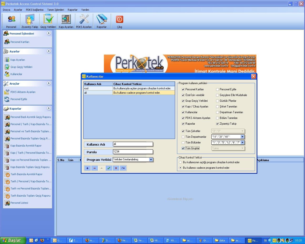 Access Control Yazılımı