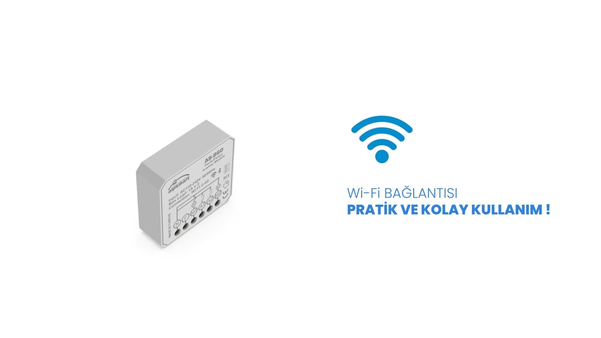 Alpsmart AS-860 Akıllı Wi-Fi Perde / Stor v Panjur Anahtar Modülü