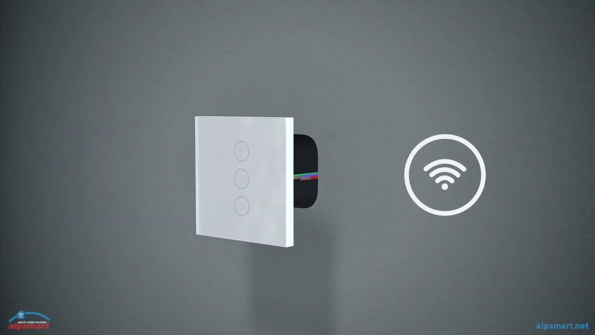 Alpsmart AS-872 EU Akıllı Wi-Fi Çiftli Duvar Anahtarı