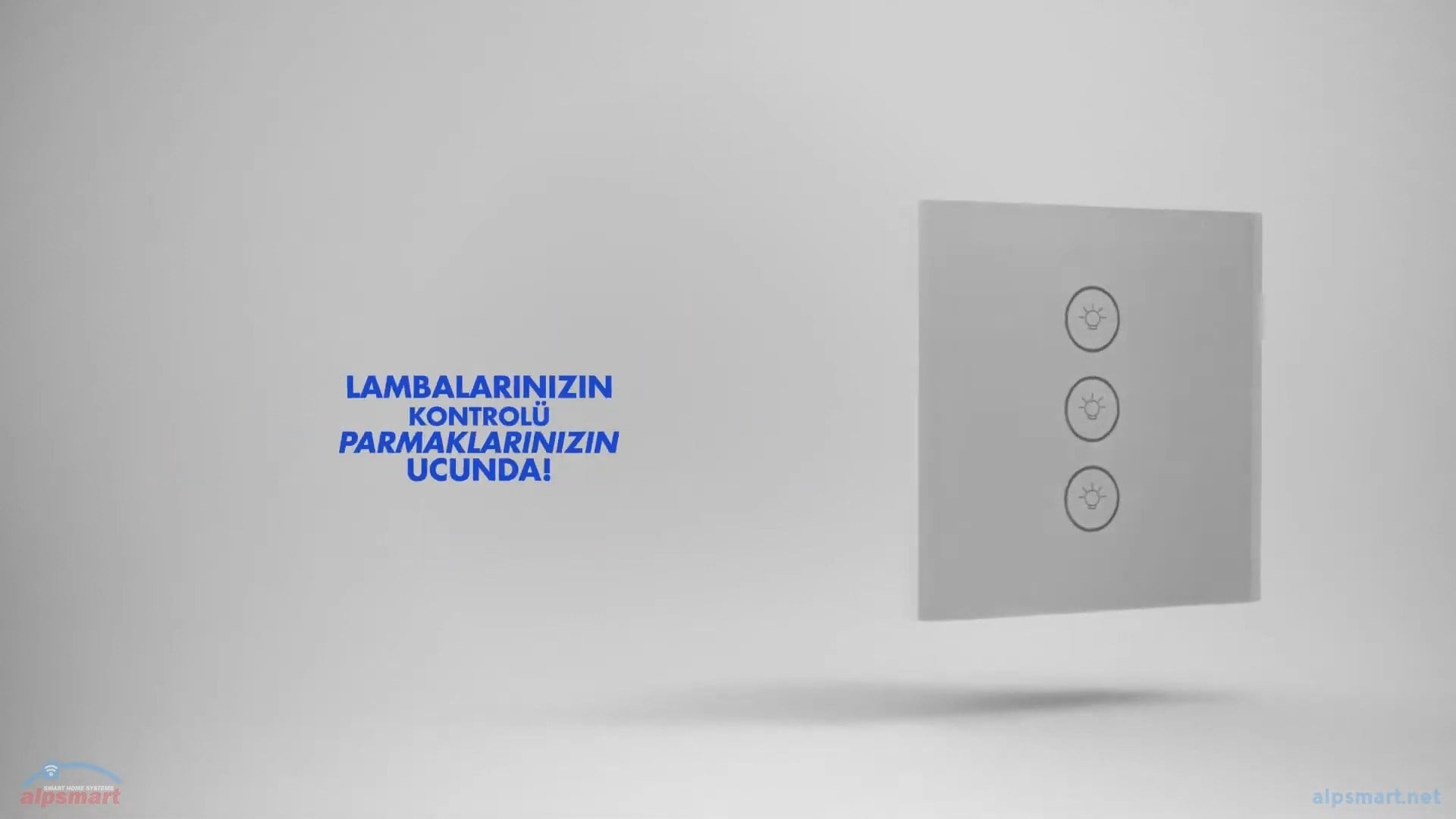 Alpsmart AS-873EU Akıllı Wi-Fi Üçlü Duvar Anahatarı