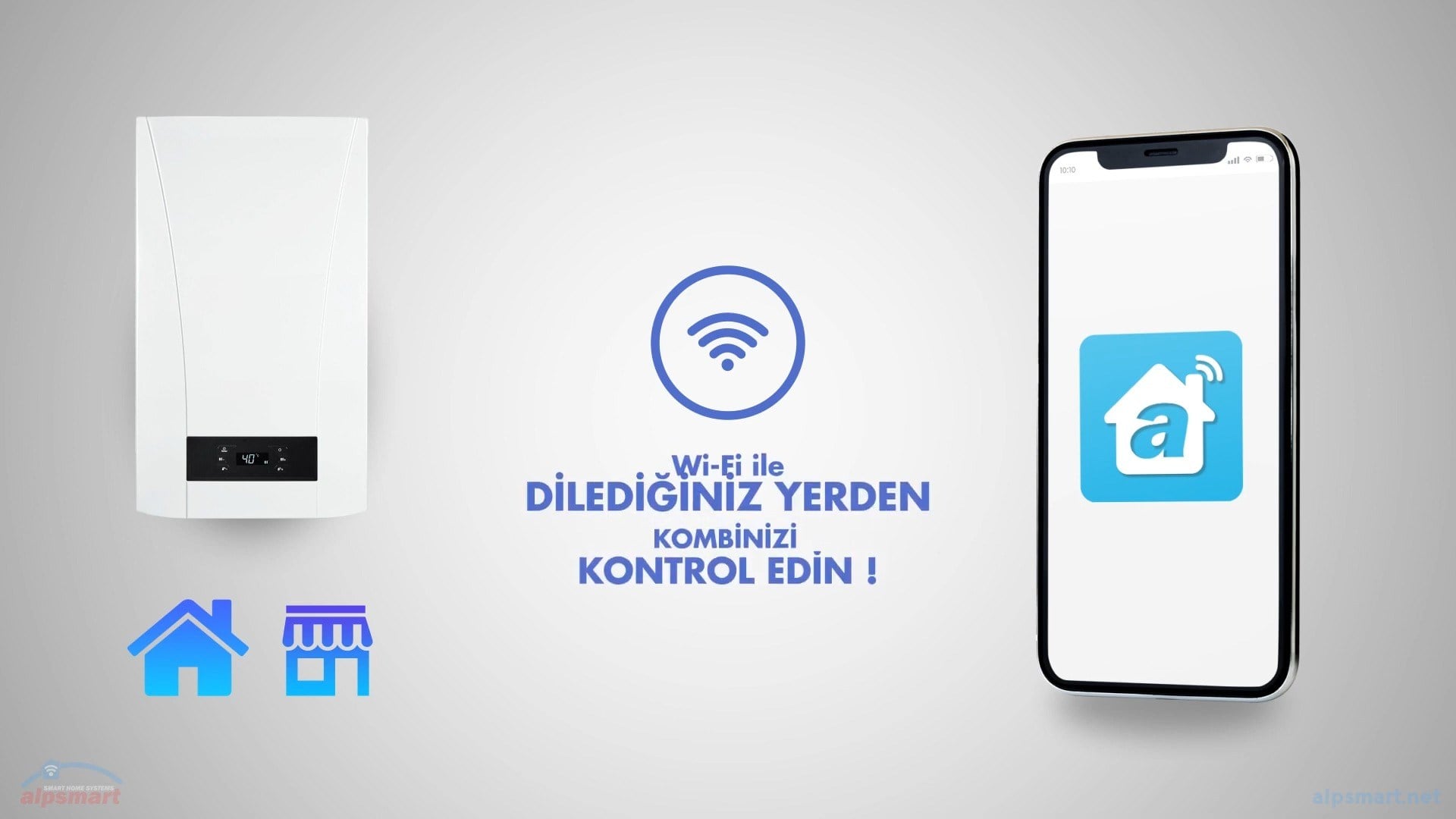 Alpsmart AS-880K Akıllı Wi-Fi Kombi Kontrol Termostatı