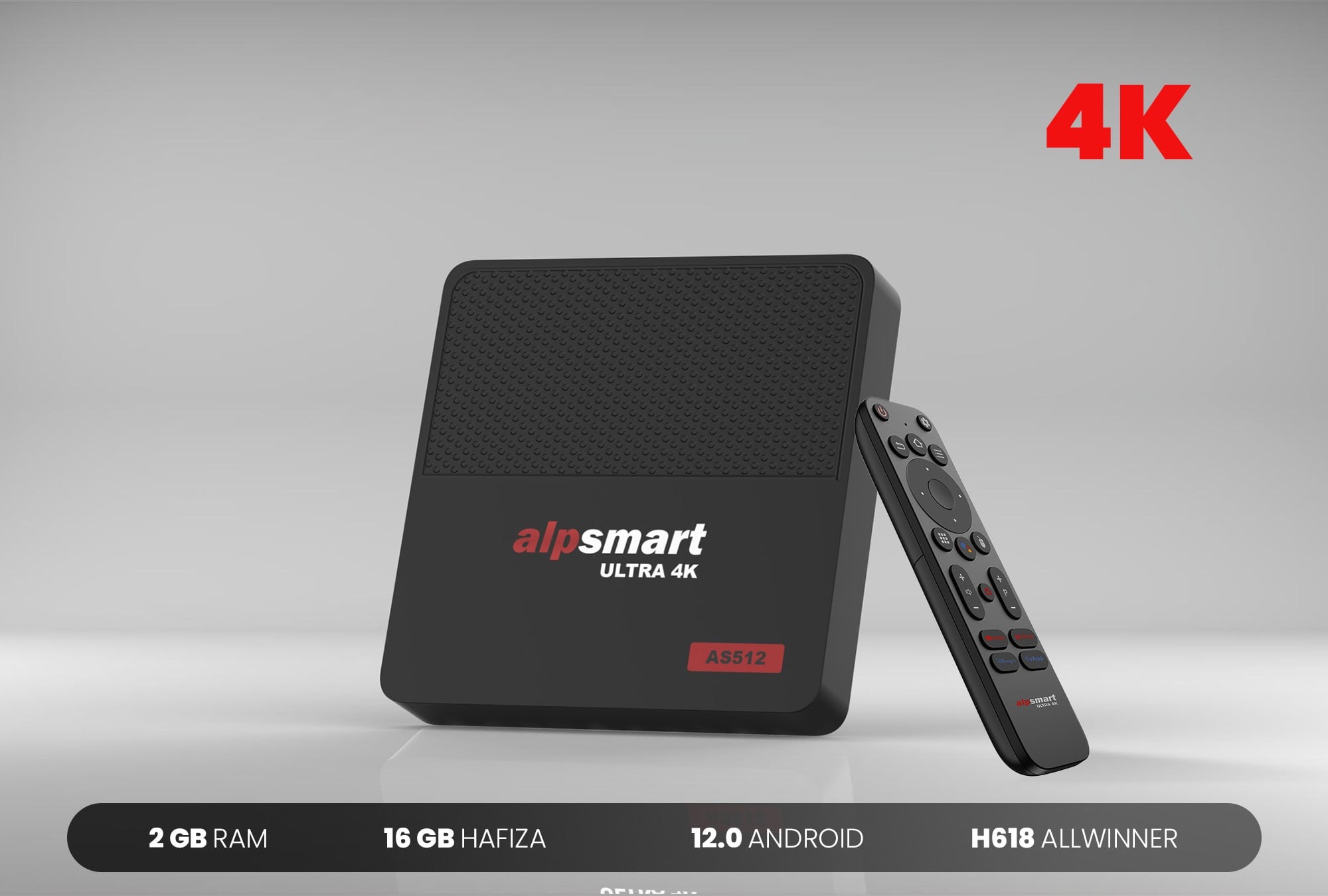 Alpsmart AS512 Android 12 TV Box 2GB RAM / 16GB Hafıza