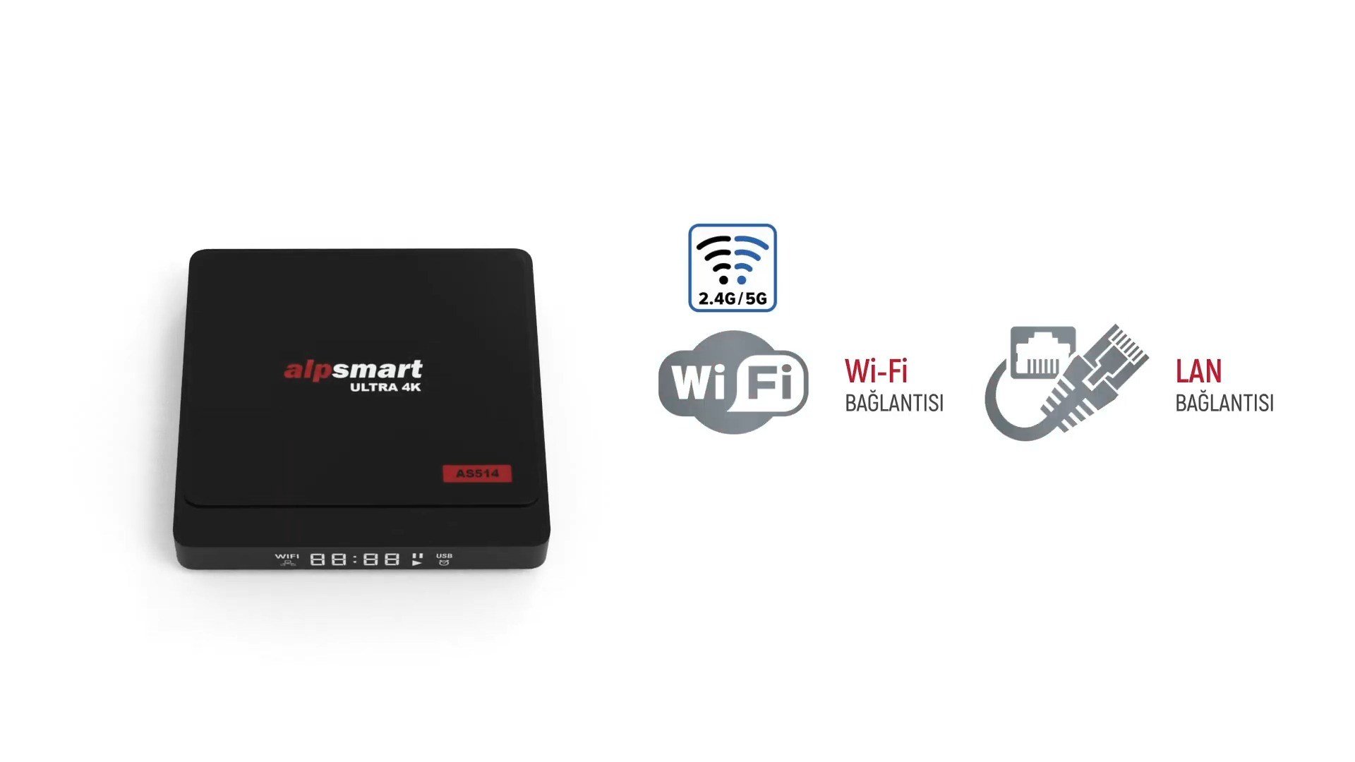 Alpsmart AS514 Android 12 TV Box 4GB RAM / 32GB Hafıza