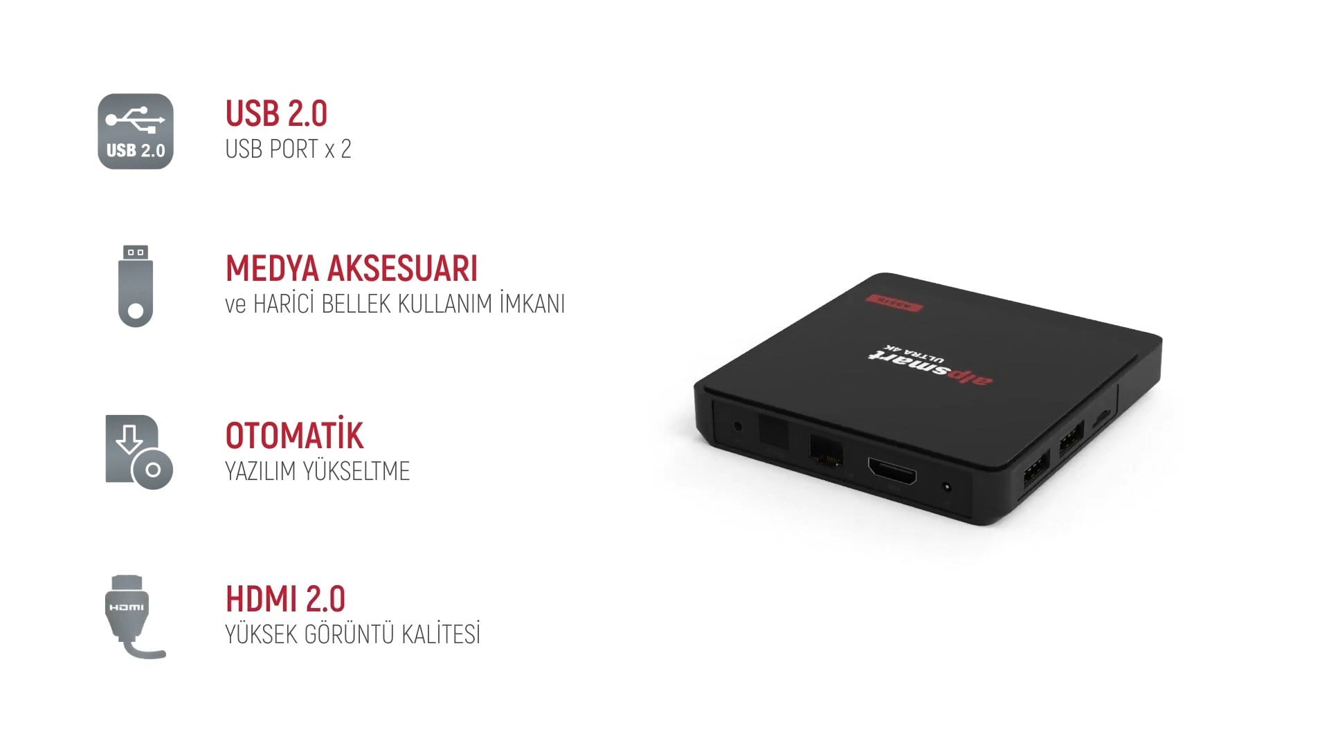 Alpsmart AS516 Android 12 TV Box 4GB RAM / 64GB Hafıza