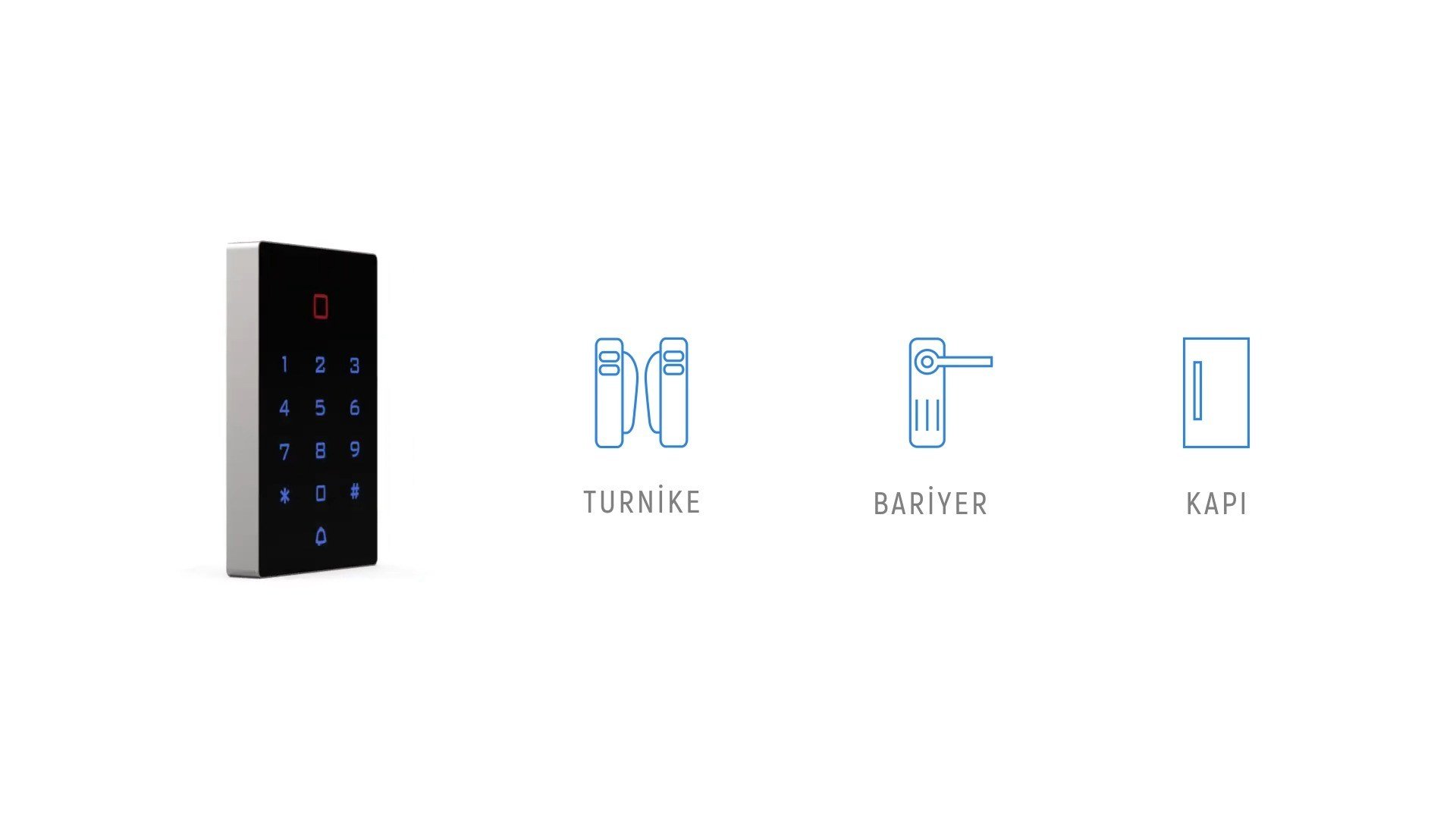 Alpsmart AS532 Wi-Fi Akıllı Kapı Geçiş Kontrol Cihazı (Kartlı ve Şifreli - Dar Tip)
