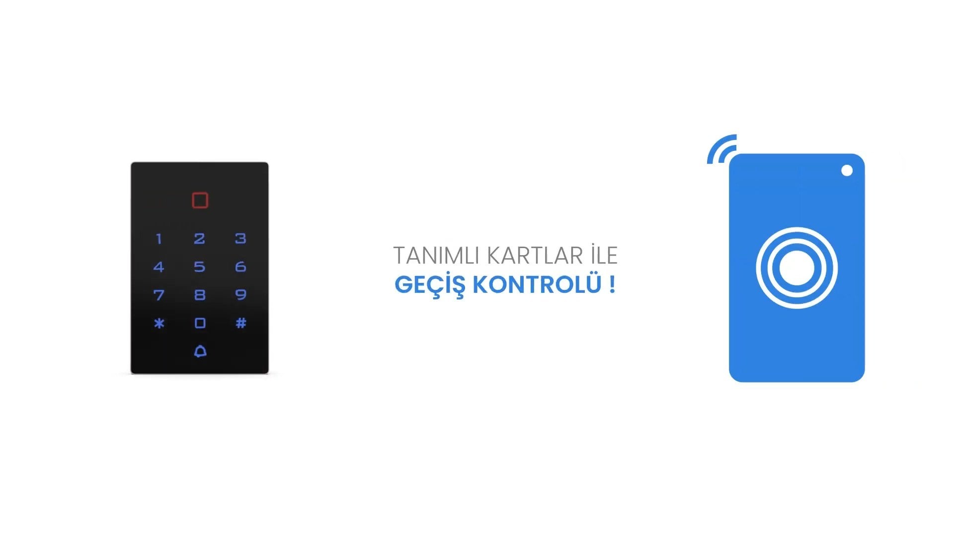 Alpsmart AS532 Wi-Fi Akıllı Kapı Geçiş Kontrol Cihazı (Kartlı ve Şifreli - Dar Tip)