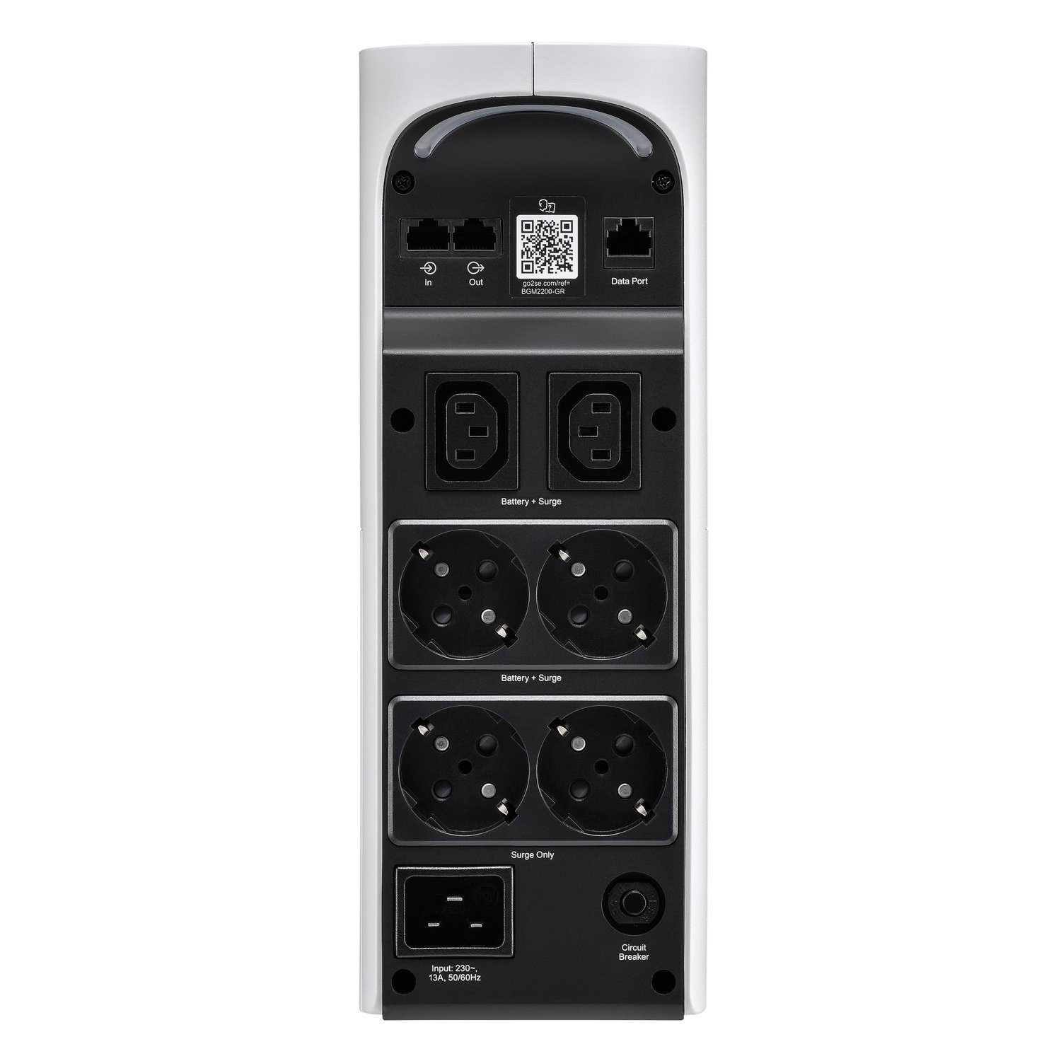 APC BGM2200-GR Back-UPS Pro Gaming 2200VA 1320W 230V 4x Schuko 2x IEC C13 RGB Saf Sinüs UPS Beyaz BGM2200-GR-Beyaz