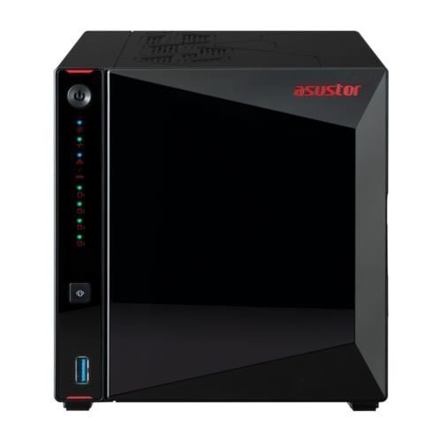ASUSTOR AS5404T 4 Disk Yuvalı NAS | 4GB DDR4, 2.5GbE x2, HDMI2.0b, 4x24TB Destek