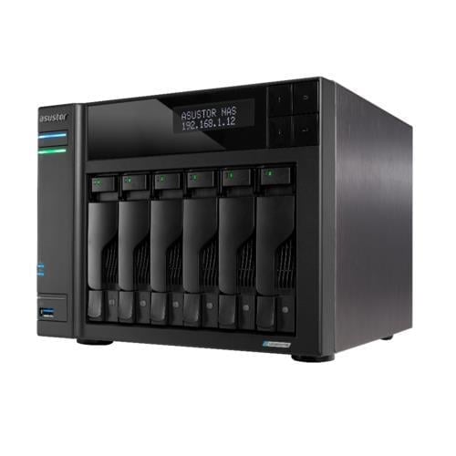 ASUSTOR AS6706T 6 Disk Yuvalı NAS | 8GB DDR4, 2.5GbE x2, M.2 NVMe, 6x22TB Destek