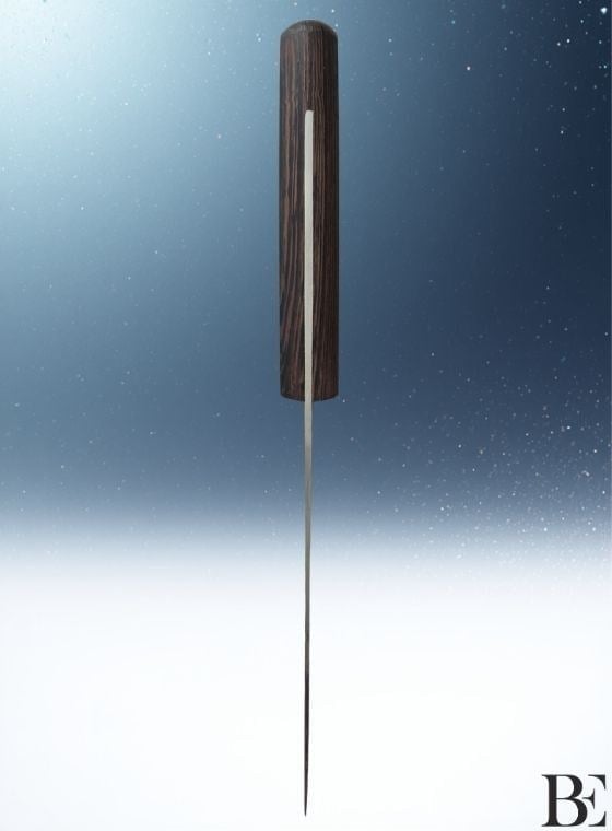 BeKnife Bemiral Bıçak No.0 12 cm 10121.12 Wenge Saplı İşlemeli Kasap Bıçağı 30mm X 120mm X 2.5mm