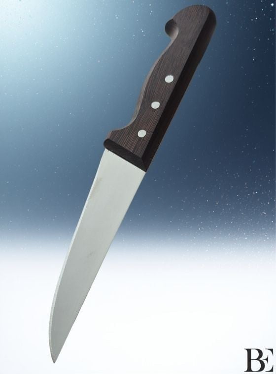 BeKnife Bemiral Bıçak No.1 14 cm 10121.14 Wenge Saplı İşlemeli Kasap Bıçağı 36mm X 140mm X 3mm