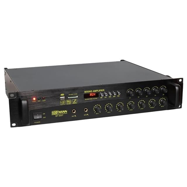 Bofmann BF-505T 500W USB/SD/Bluetooth Hat Trafolu 5 Bölgeli Mixer Amfi