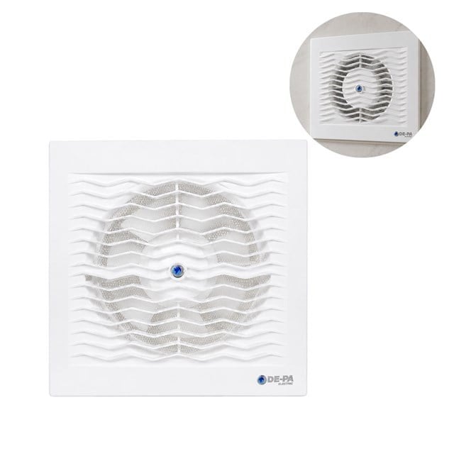 DE-PA 11150 Q150 150'lik Banyo Tuvalet Aspiratör (15Cm)