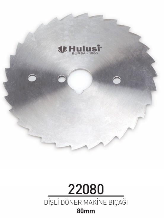 Döner Makine Bıçağı Dişli 80mm 22080