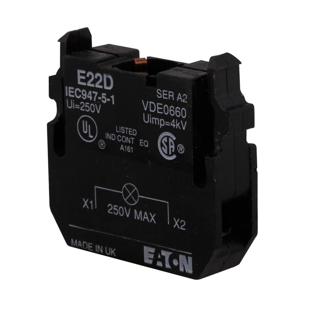 Eaton E22D 22,5 mm E22 Serisi Tam Gerilim Akkor Lamba Ünitesi E22D