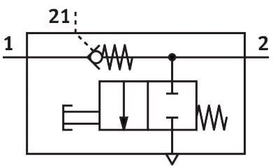 Festo 1927027 - VBNF-LBA-G14-Q8-F1A - Pilot Kontrollü Çek Valf  153463