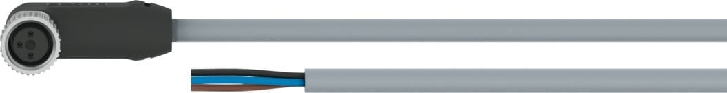 Festo 8078230 NEBA-M8W3-U-2.5-N-LE3 3 Pin M8 Açılı Bağlantı Kablosu 2.5 m 8078230