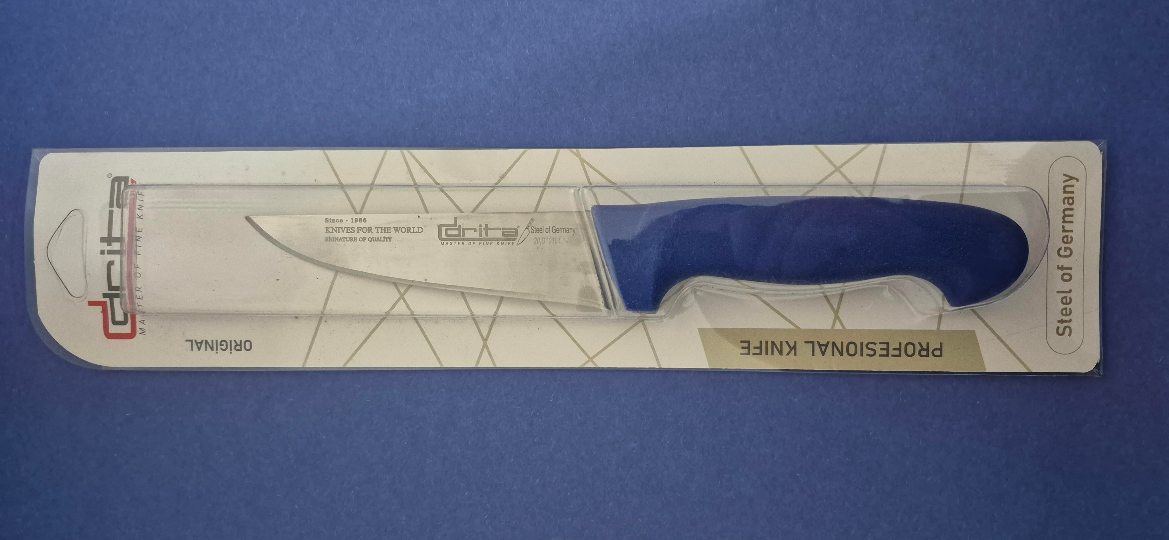 Fibrox Kaymaz Saplı Kasap Bıçağı 14 cm No.1 Hulusi - Drita Bıçak 36mm X 140mm X 3mm 10151.14