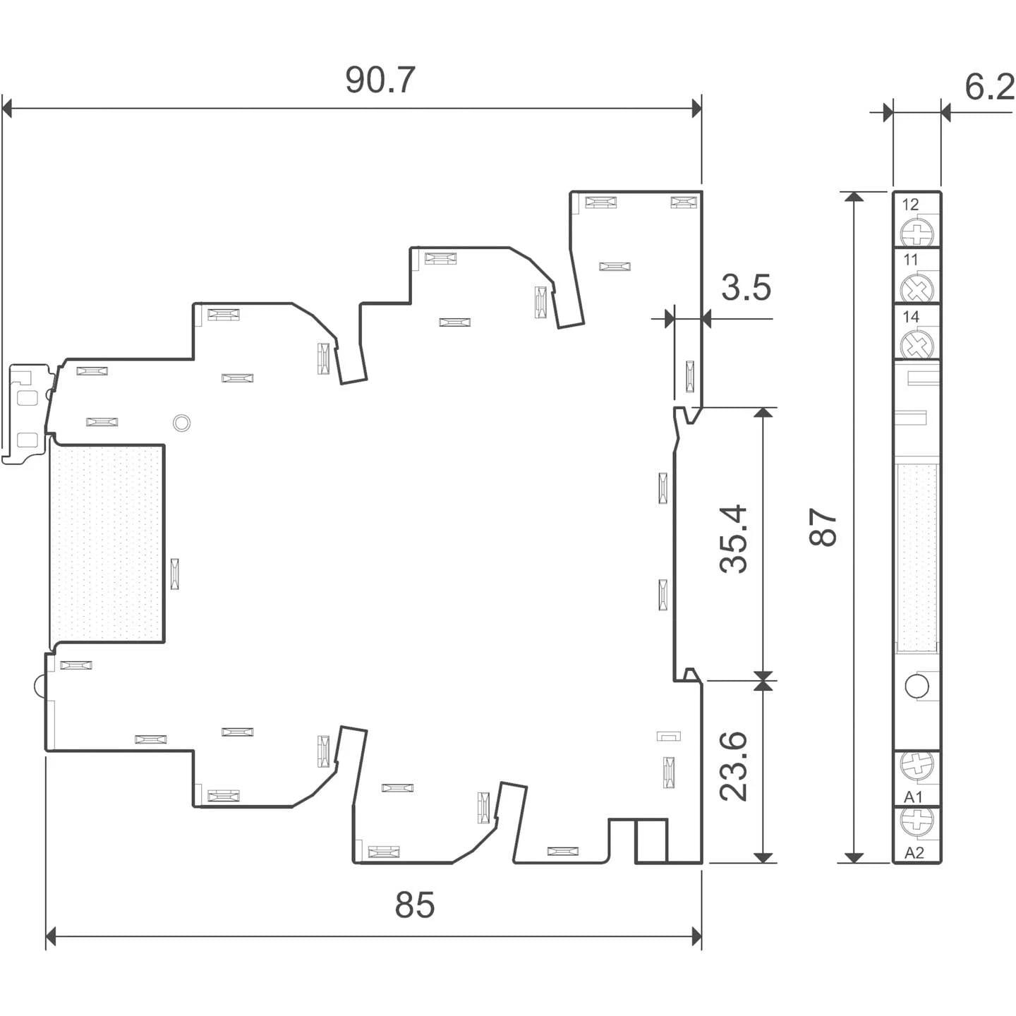 Finder 39.11.0.024.0060 Elektromekanik Silim Röle 6A 24V AC/DC