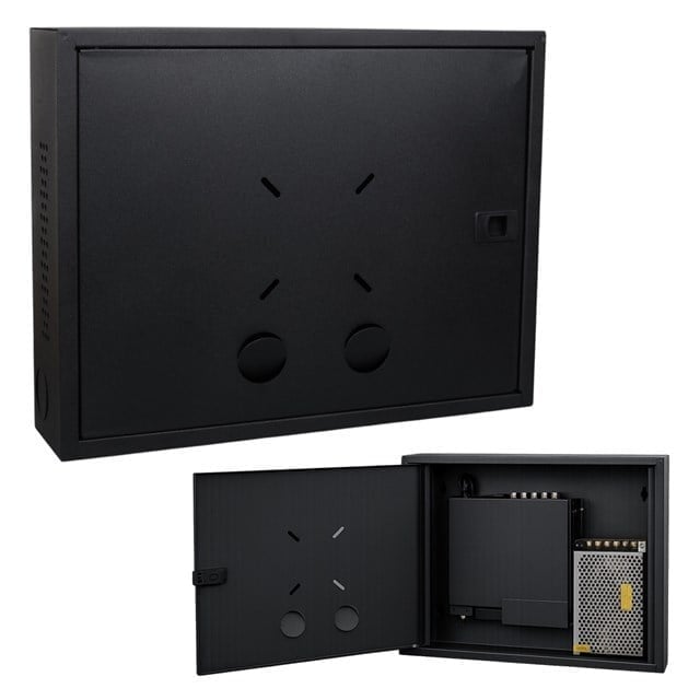 Fury 45x35x10cm Dik Tip Siyah DVR / NVR Güvenlik Kabini Pano