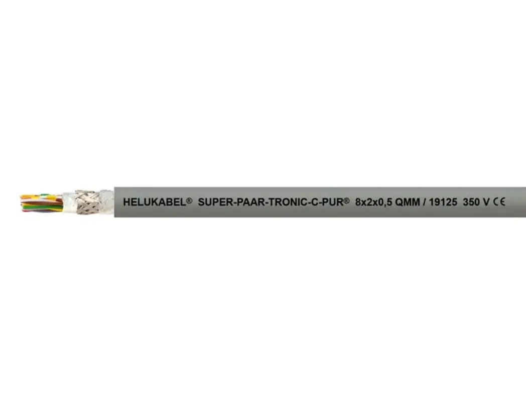Helukabel 19122 SUPER-PAAR-TRONIC-C-PUR 4 x 2 x 0.5 mm² PUR Kablo Helukabel 19122