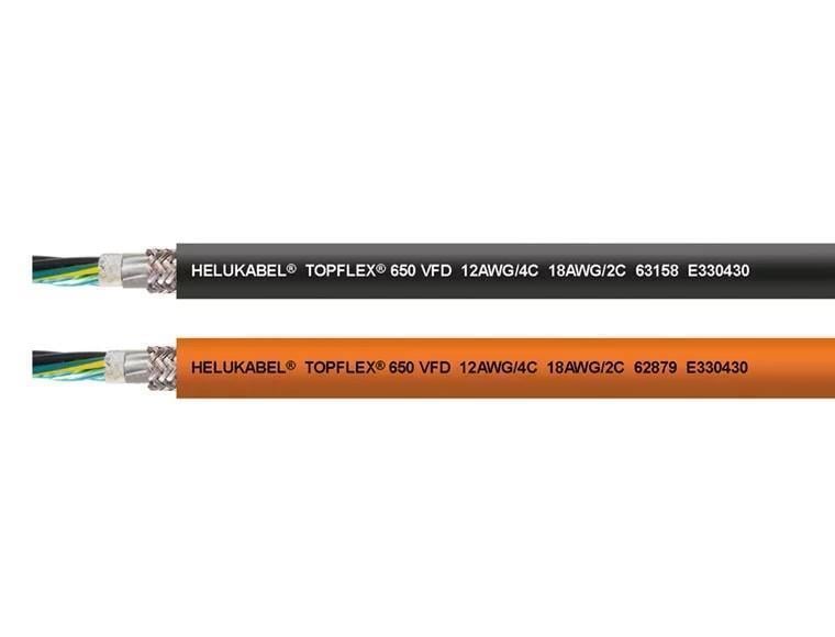 HELUKABEL 63156 TOPFLEX® 650 VFD – 4 x AWG 16 + 2 x AWG 18 (Siyah)