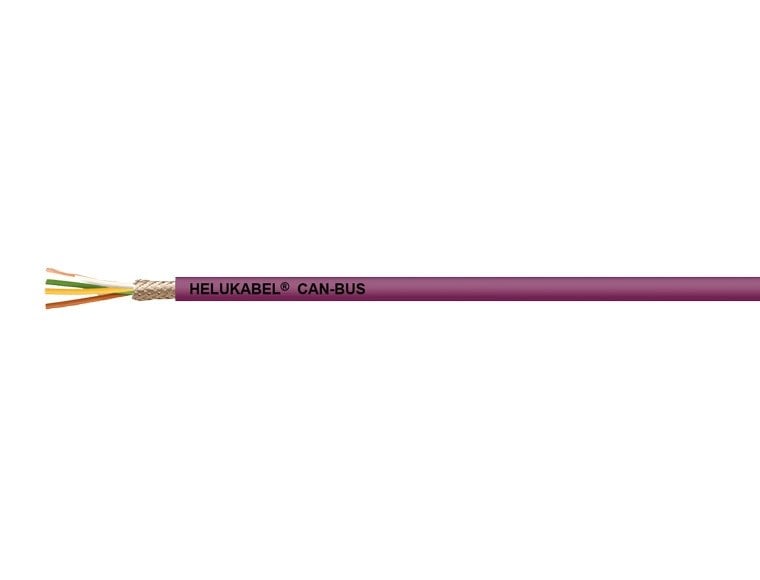 HELUKABEL 800685 CAN-BUS 0.50 mm² QUAD PVC STATIC 4 x 1 x 0.50 mm² Mor Kablo HELUKABEL 803722