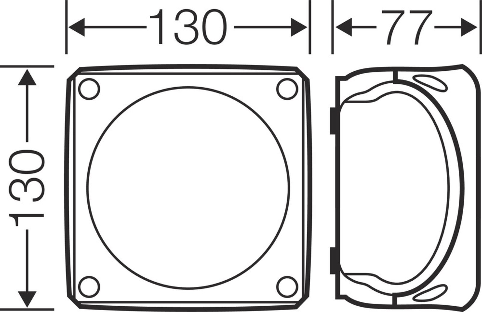 Hensel DK 0606 B Klemensli Kablo Bağlantı Buatı 123x123x70 mm IP66 40 A DK 0606 B