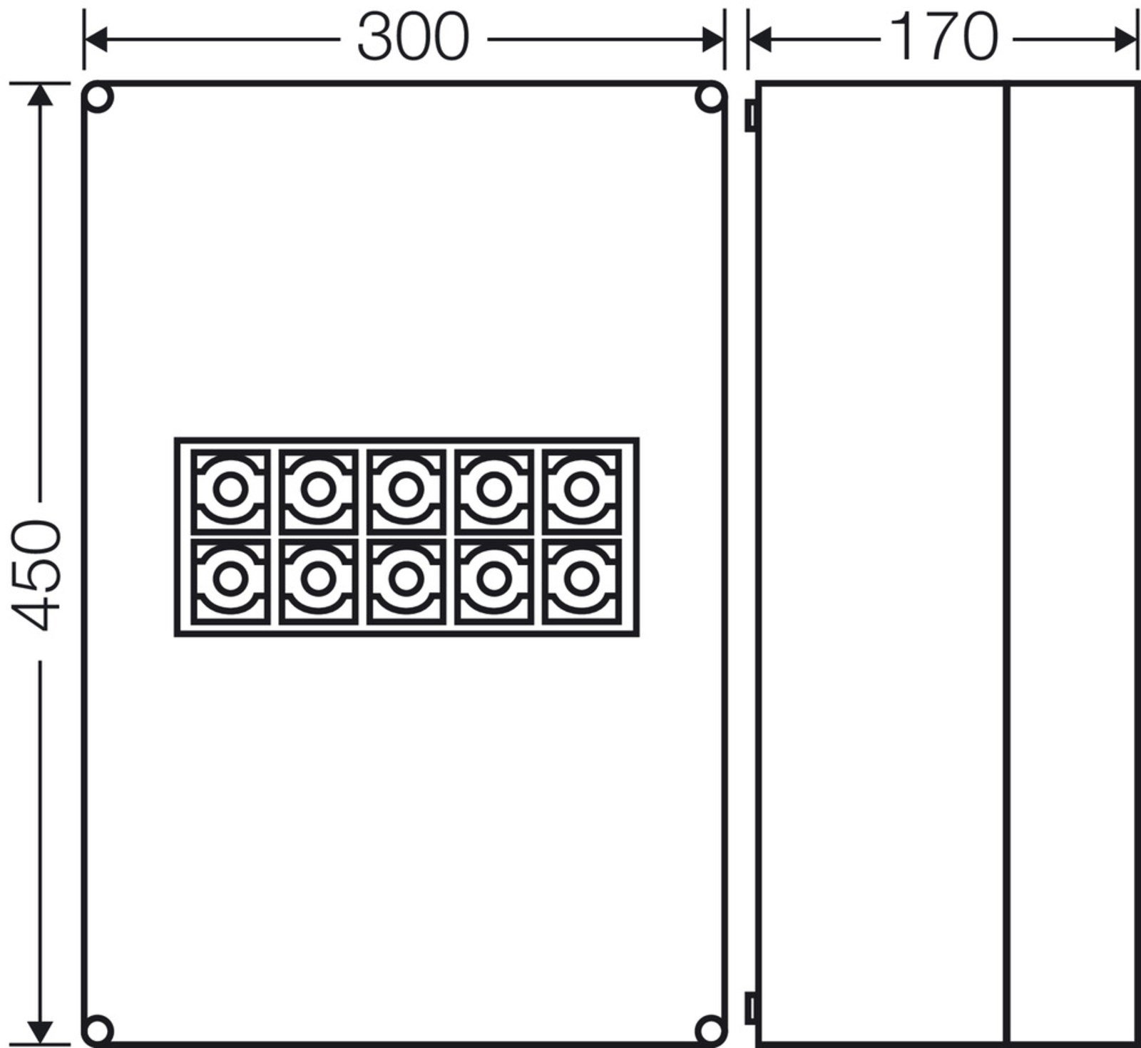 Hensel K 1205 Klemensli Kablo Bağlantı Buatı 450x300x170 mm IP65 250 A K 1205