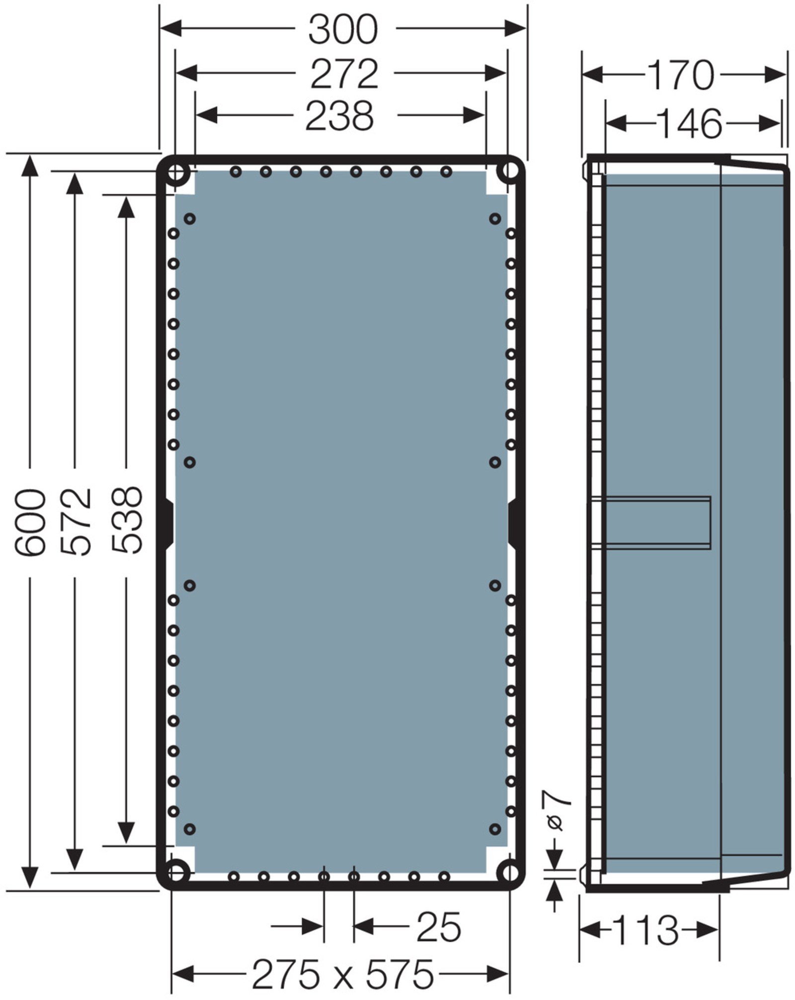 Hensel K 2404 Klemensli Kablo Bağlantı Buatı 600x300x170 mm IP65 400 A K 2404