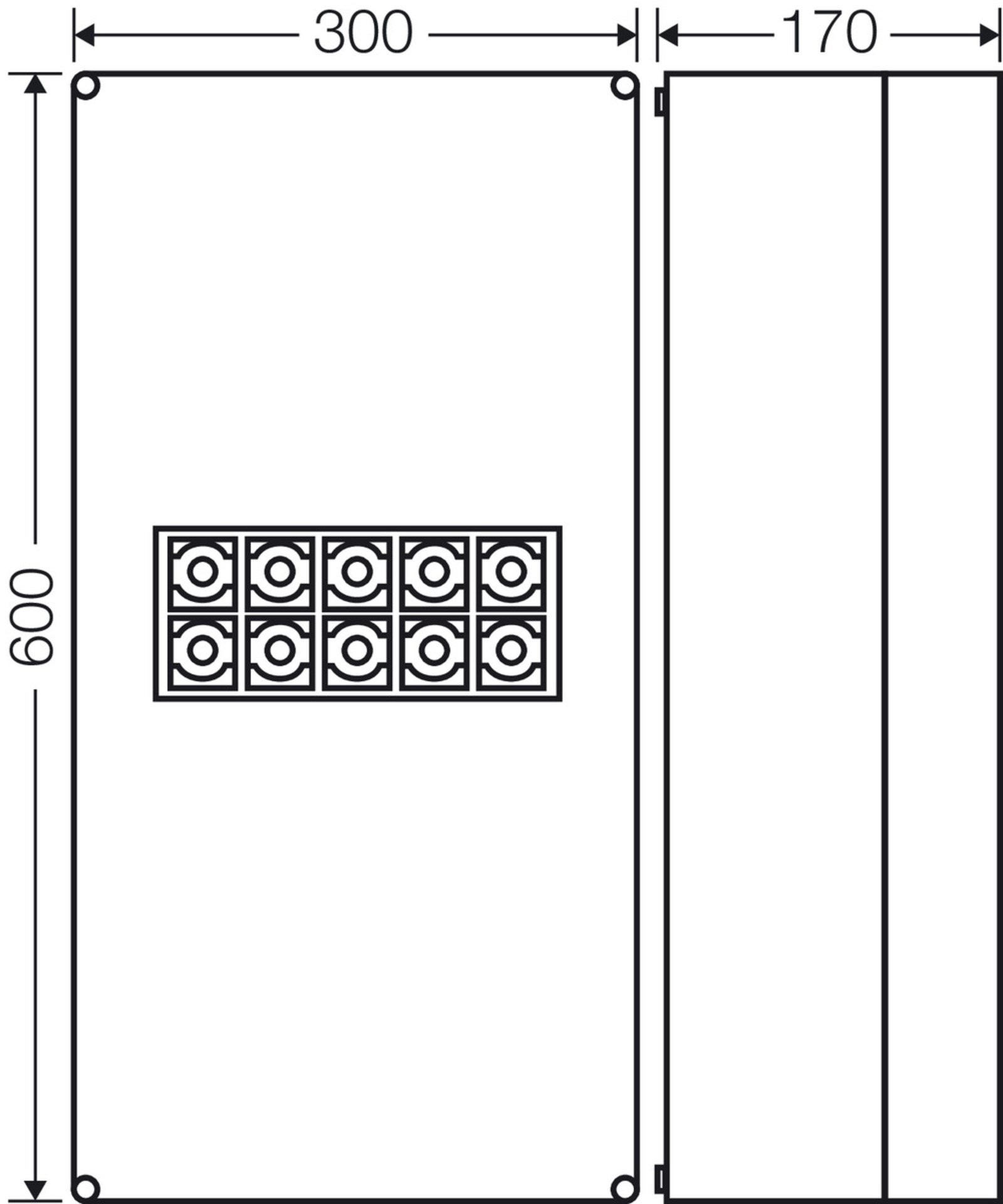 Hensel K 2405 Klemensli Kablo Bağlantı Buatı 600x300x170 mm IP65 400 A K 2405