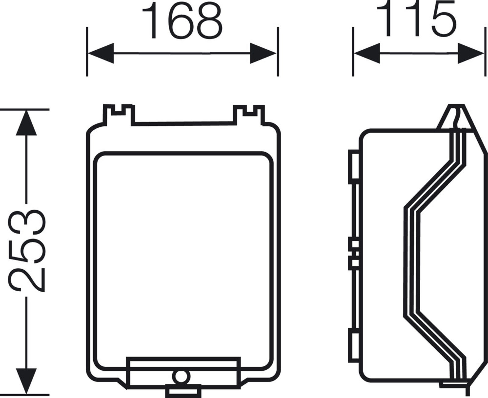 Hensel KG 9002 Boş Pano 253x168x115 mm IP66 KG 9002