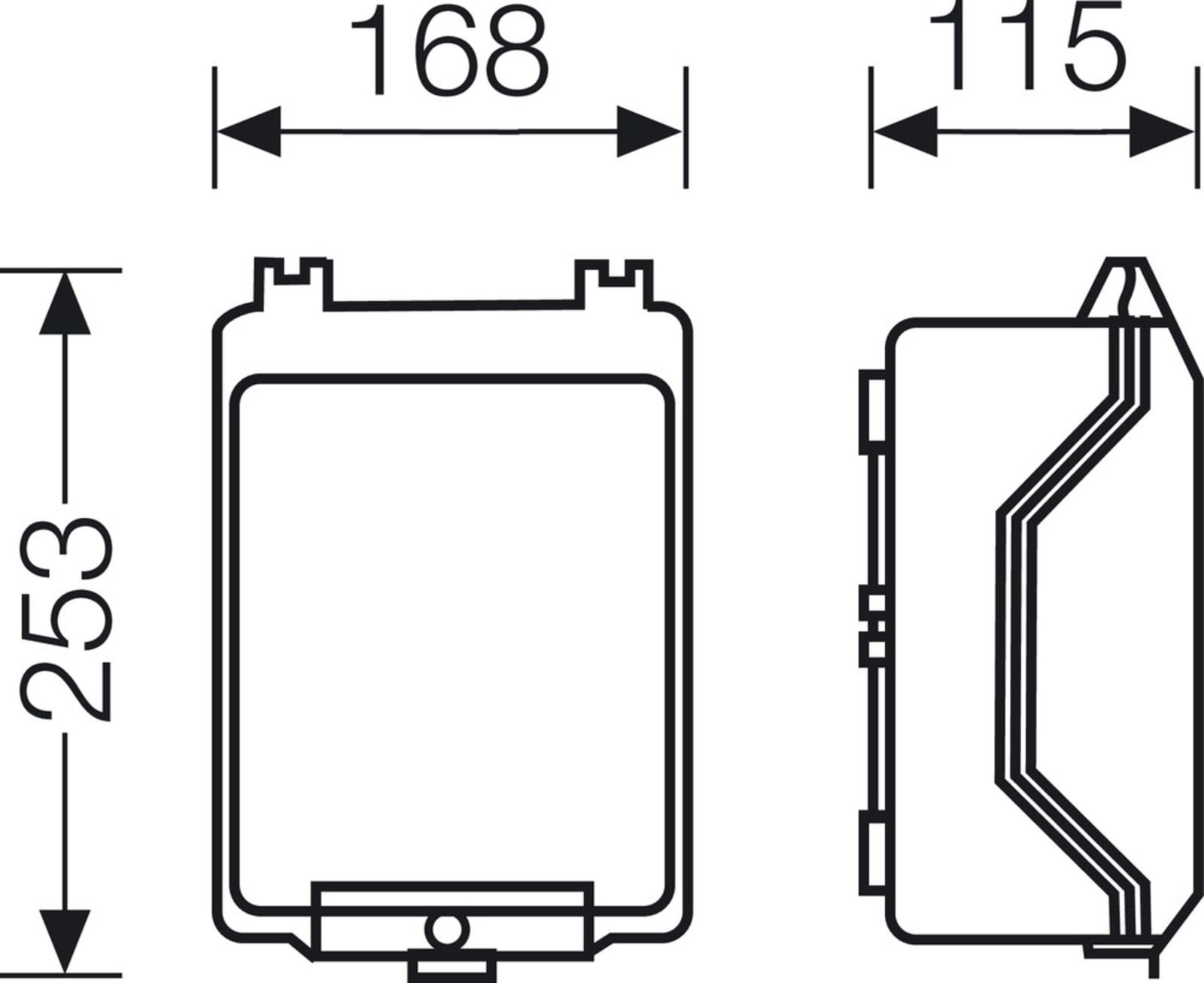 Hensel KG 9002 IN Boş Pano 253x168x115 mm IP66 KG 9002 IN