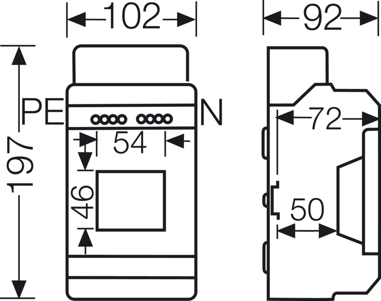Hensel KV 9103 3 Modül Küçük Tip Dağıtım Panosu IP65 KV 9103