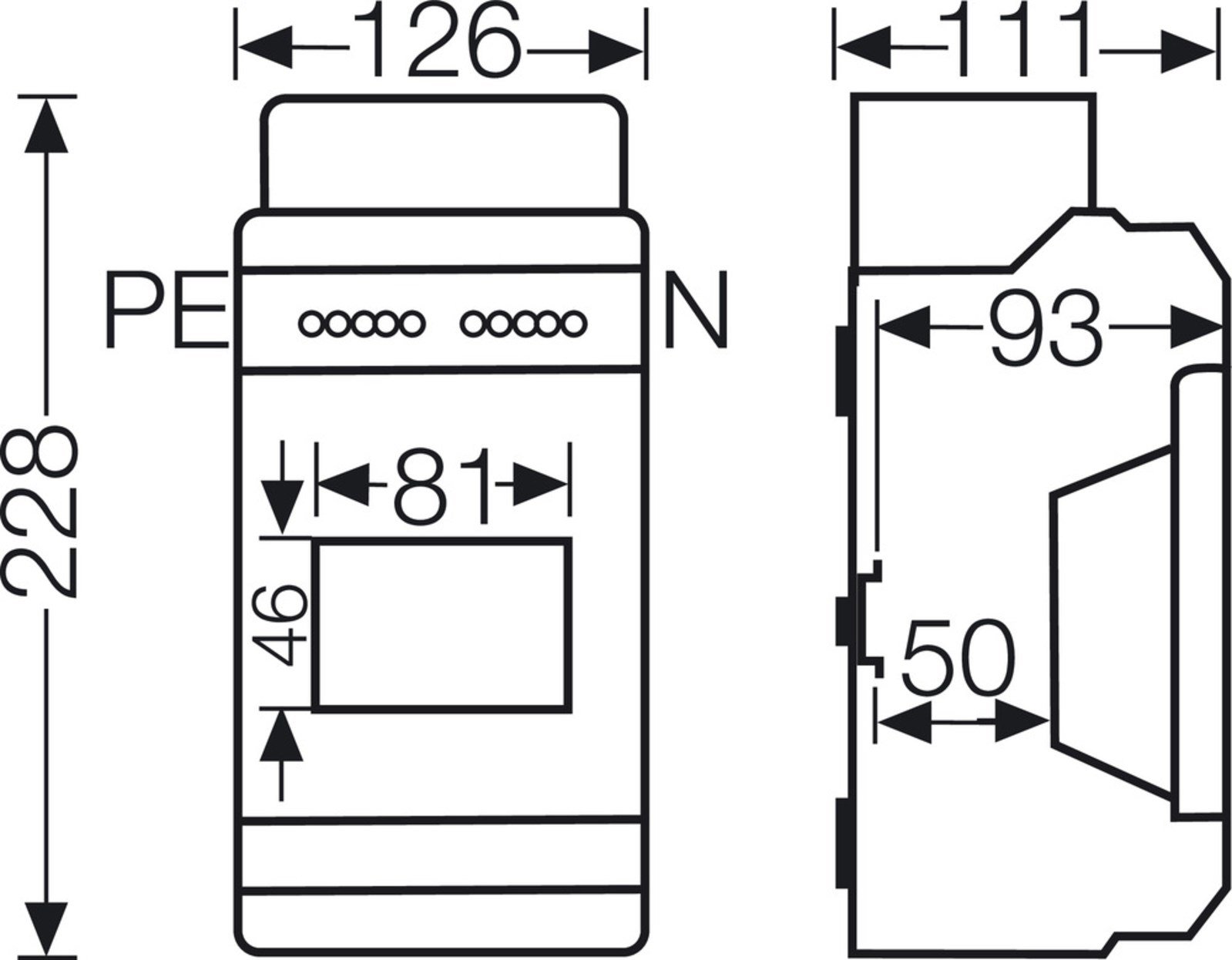 Hensel KV 9104 4,5 Modül Dağıtım Panosu IP65 KV 9104
